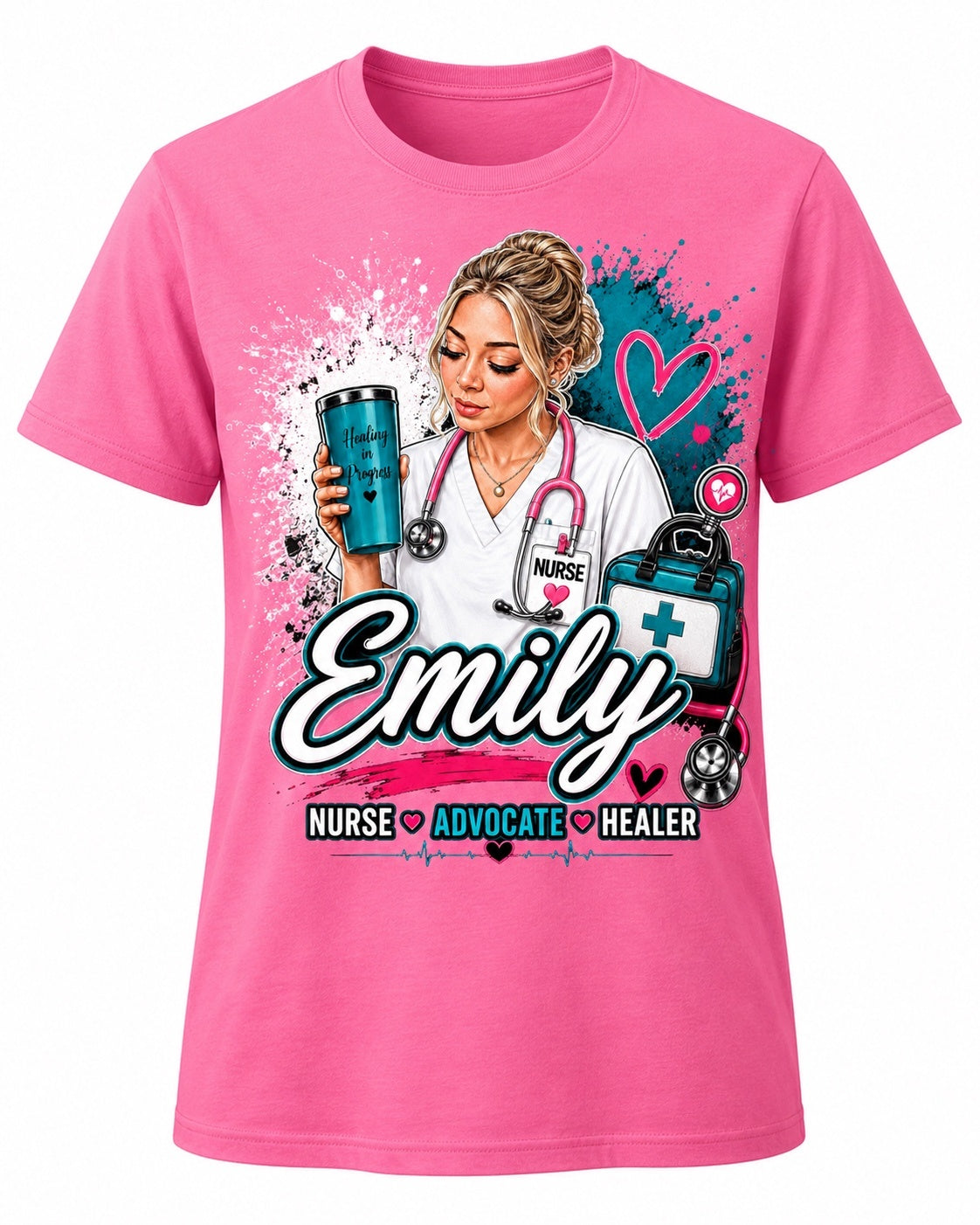 Nurse Life Custom Name T-Shirt