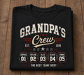Grandpa's Crew Custom Name T-Shirt